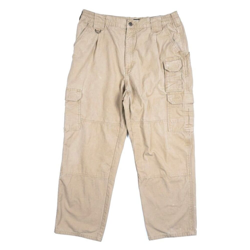 5.11 Tactical Cargo Work Pants 36x30 Khaki Sturdy Utility Mens Cotton Tactical